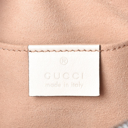 Gucci Calfskin Matelasse Mini GG Marmont Chain Shoulder Bag White 7 of 10