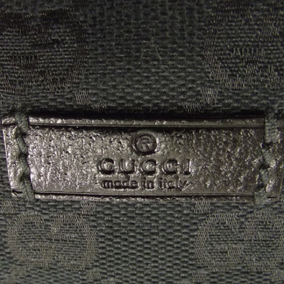 Gucci Monogram Cross Body Bag Black 9 of 10