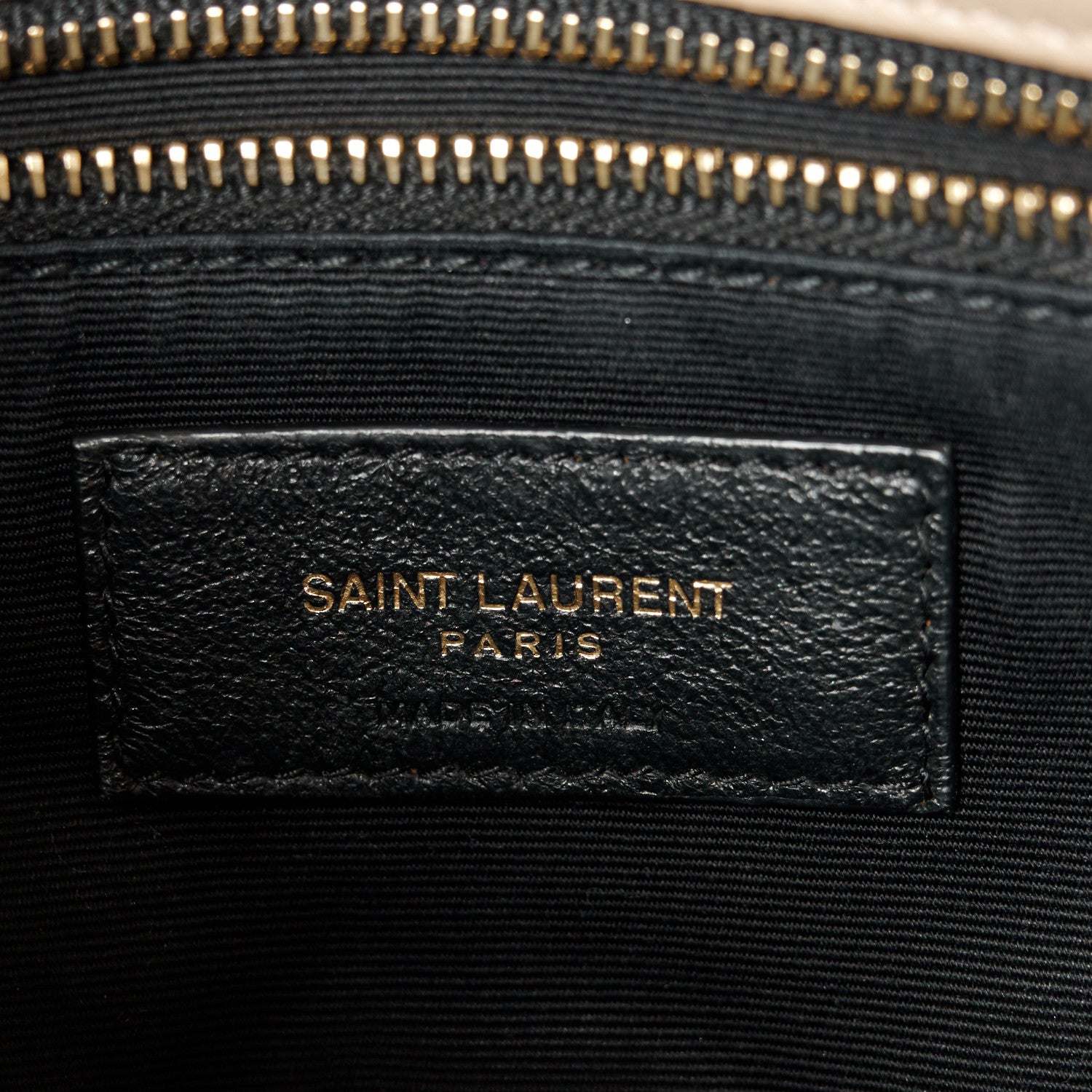 Saint Laurent Lambskin Quilted Toy Loulou Puffer Monogram Chain Satchel Dark Beige 7 of 11