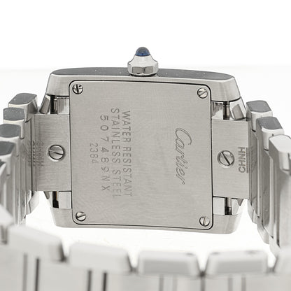 Cartier Stainless Steel 20mm Tank Francaise Quartz Watch 4 of 4
