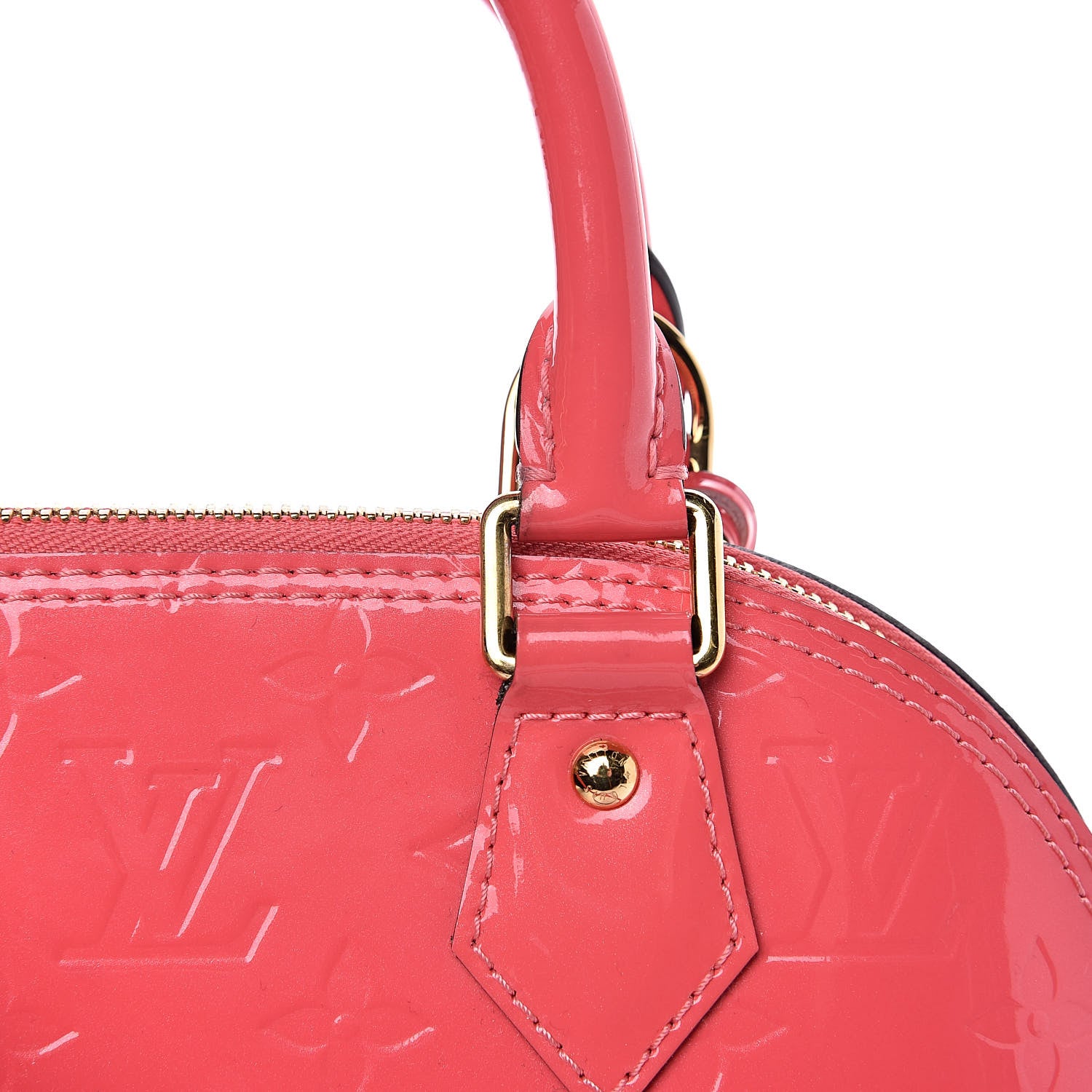 Louis Vuitton Vernis Alma BB Rose Litchi 13 of 13
