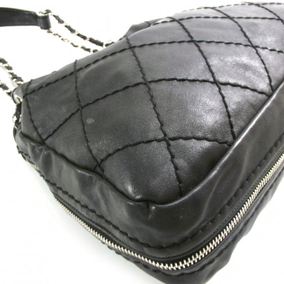 Chanel Lambskin Expandable Stitched Tote Black 5 of 14