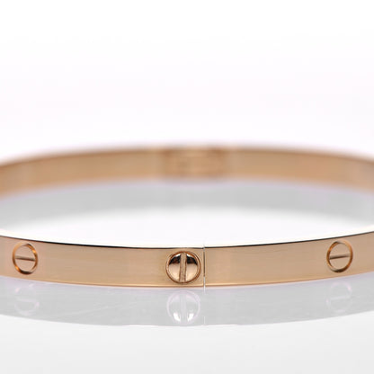 Cartier 18K Yellow Gold Small LOVE Bracelet 17 7 of 10