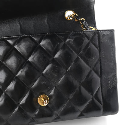 Chanel Patent Quilted Medium Single Flap Bag Black 22 of 22