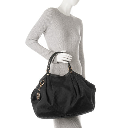 Gucci Monogram Large Sukey Tote Black 2 of 11
