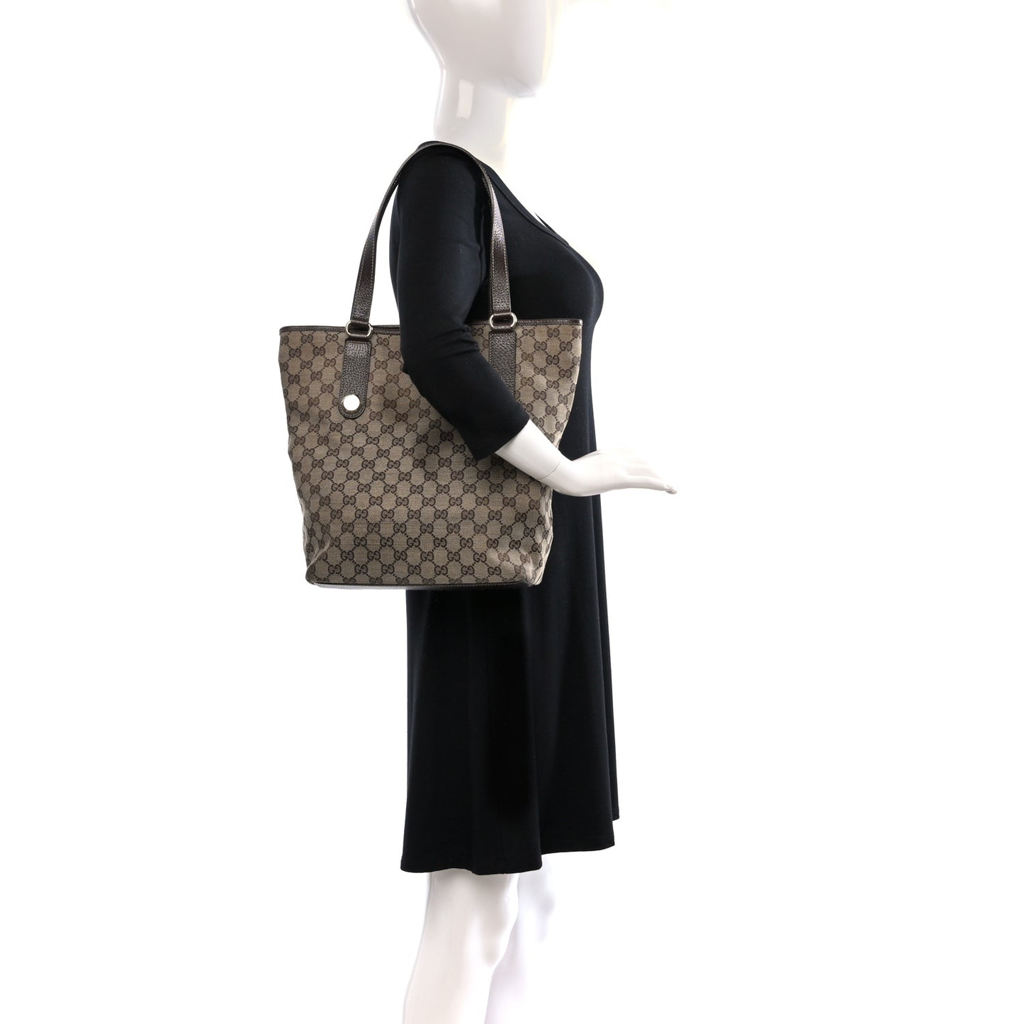 Monogram Charmy Tote Brown