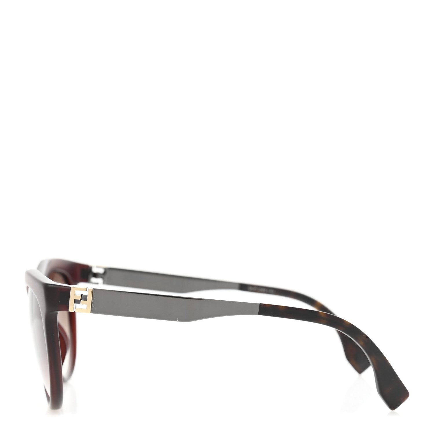 Fendi Acetate Cat Eye Sunglasses FF 0049/S Havana 3 of 9