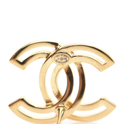 Chanel Metal Obazine CC Earrings Gold 4 of 4