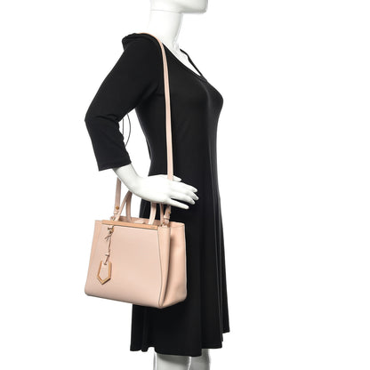 Fendi Vitello Elite Flamingo Petite 2Jours Tote Rosa Plaster 2 of 14