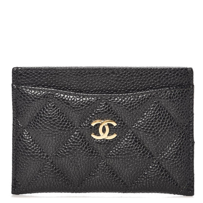 Chanel Caviar Quilted Card Holder Black 1 of 9