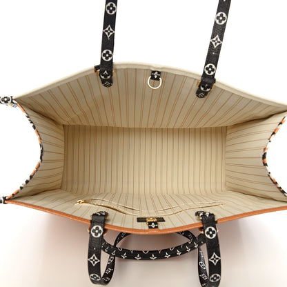 Louis Vuitton Monogram Giant Jungle Onthego GM Ivory 4 of 9
