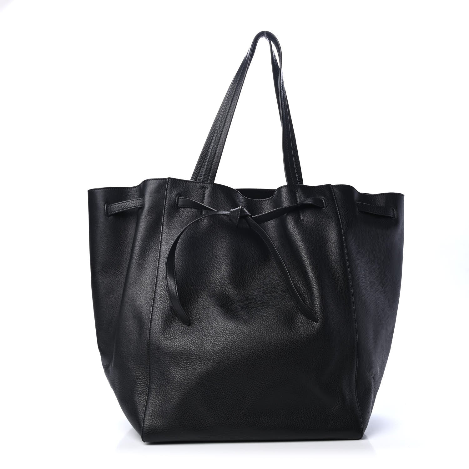 Celine Soft Grained Calfskin Medium Belt Cabas Phantom Black 1 of 4