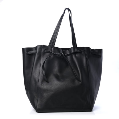 Celine Soft Grained Calfskin Medium Belt Cabas Phantom Black 1 of 4