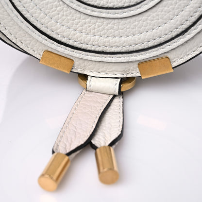 Chloe Calfskin Mini Marcie Round Crossbody Bag Abstract White 12 of 13