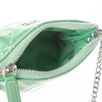 Chanel Patent Quilted Key Holder Case Green 5 of 7
