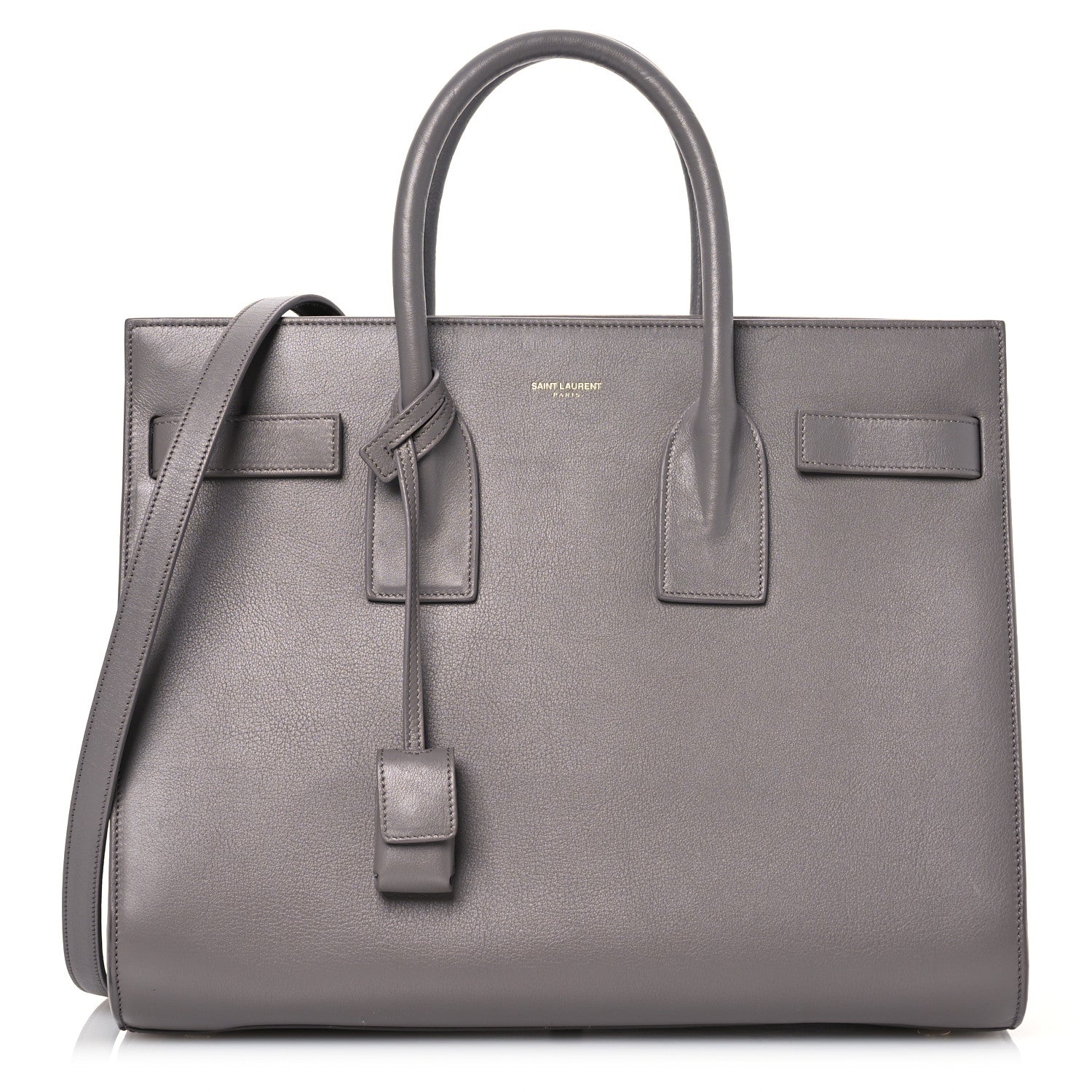 Saint Laurent Calfskin Small Sac De Jour Fog 1 of 16