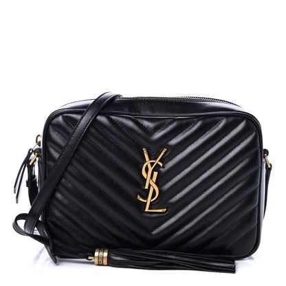 Saint Laurent Calfskin Matelasse Monogram Lou Camera Bag Black 1 of 4