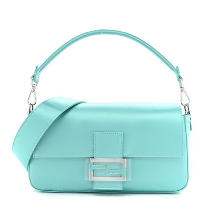 Fendi X TIFFANY Satin Nappa Silver Baguette Blue Tiffany Silver 1 of 11