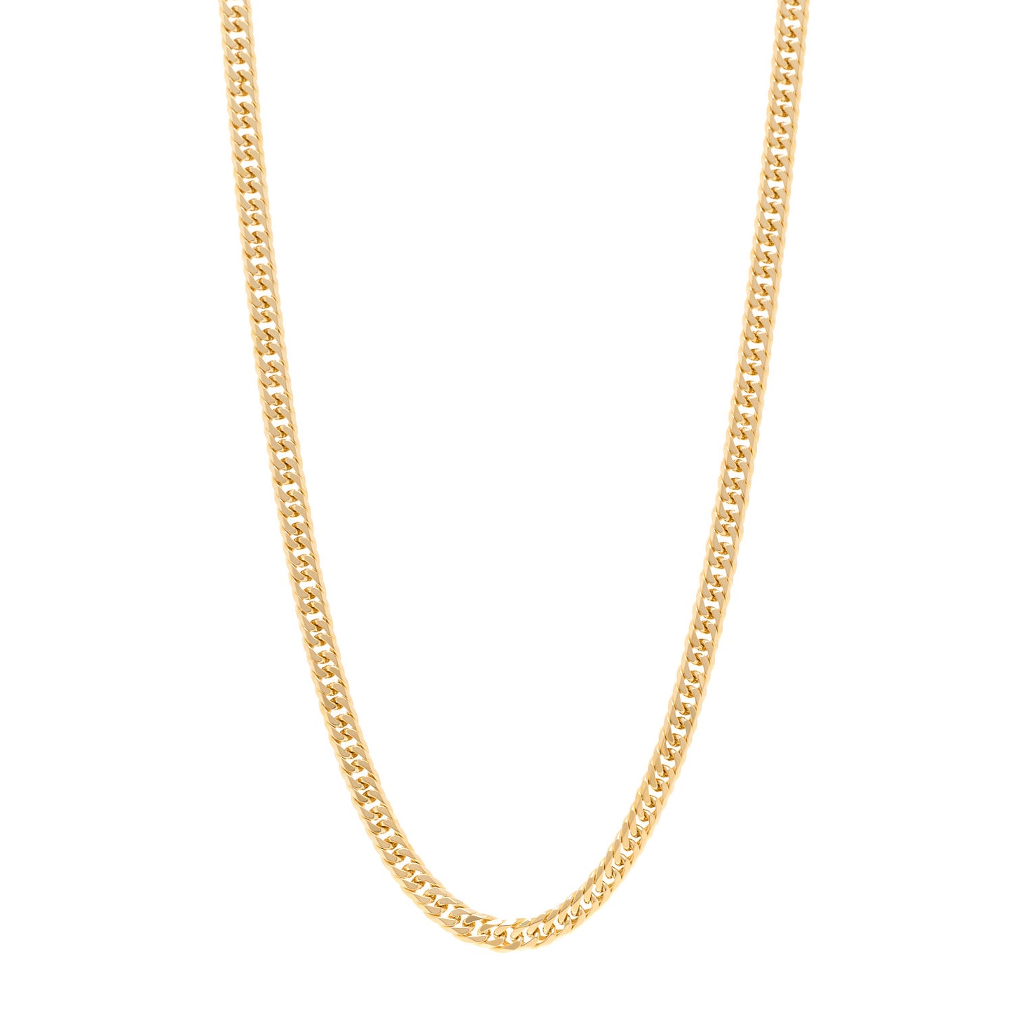18K Yellow Gold Curb Chain Necklace 23.75"
