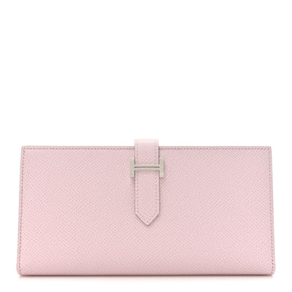 Hermes Epsom Bearn Gusset Wallet Mauve Pale 1 of 9