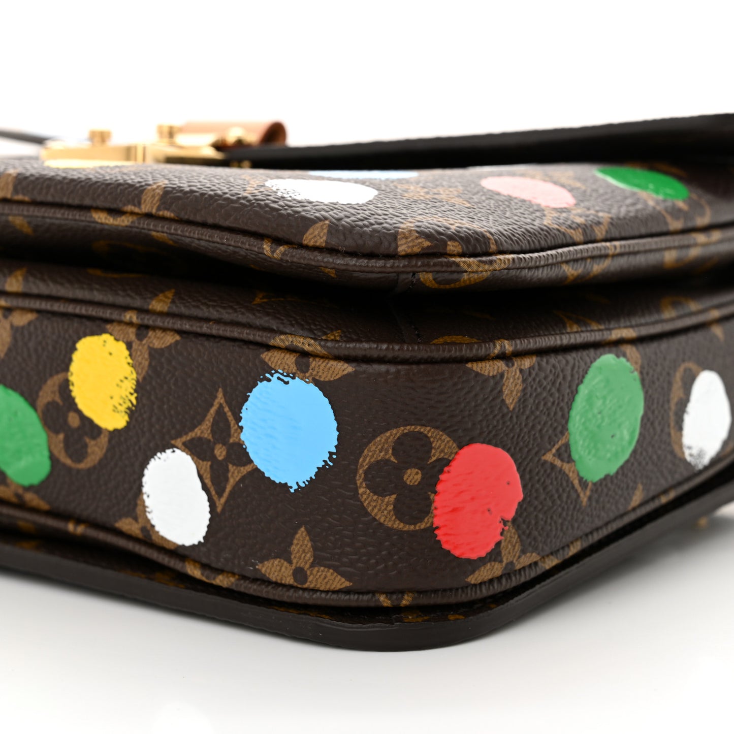LV x YK Monogram Painted Dots Pochette Metis