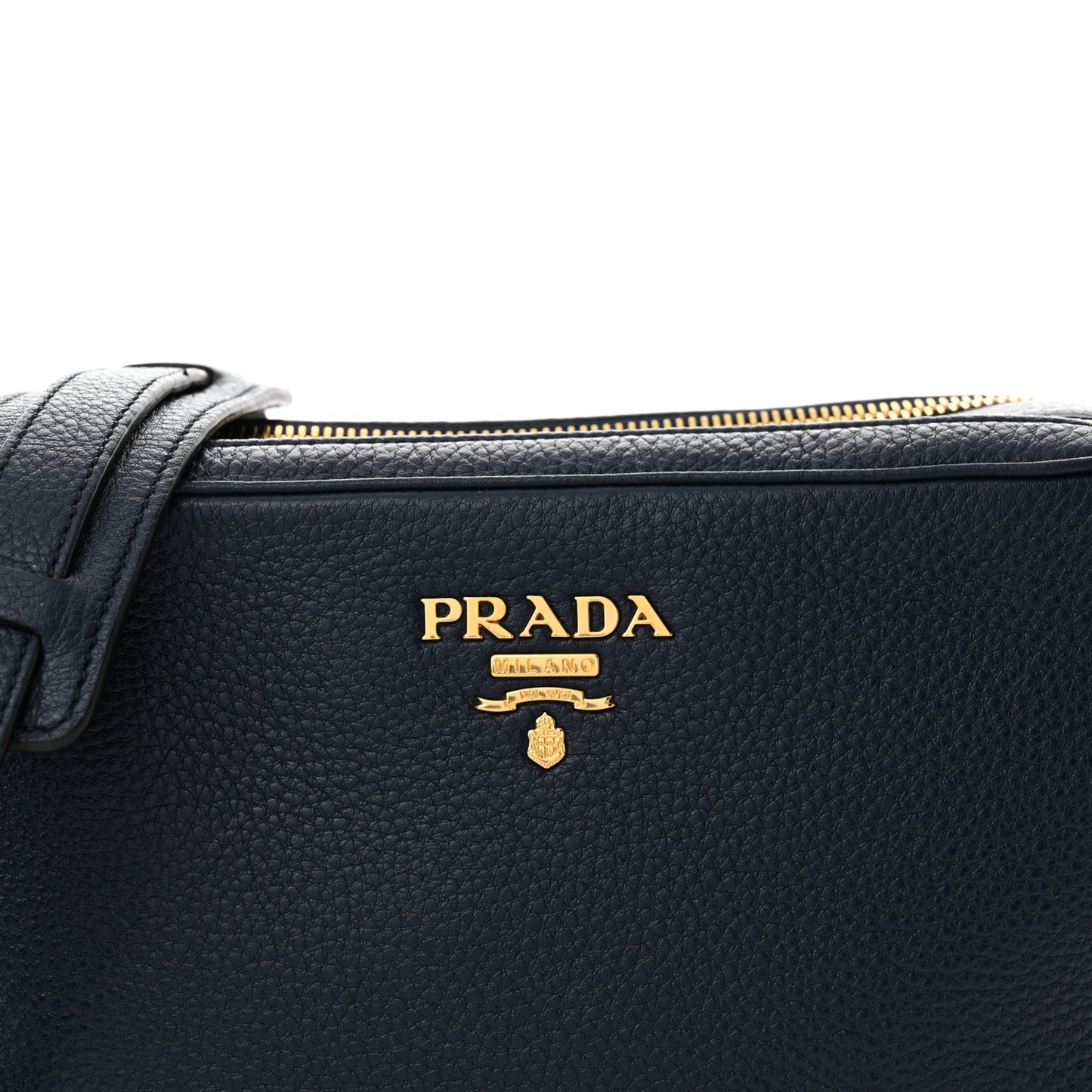 Vitello Phenix Double Zip Crossbody Bag Baltico