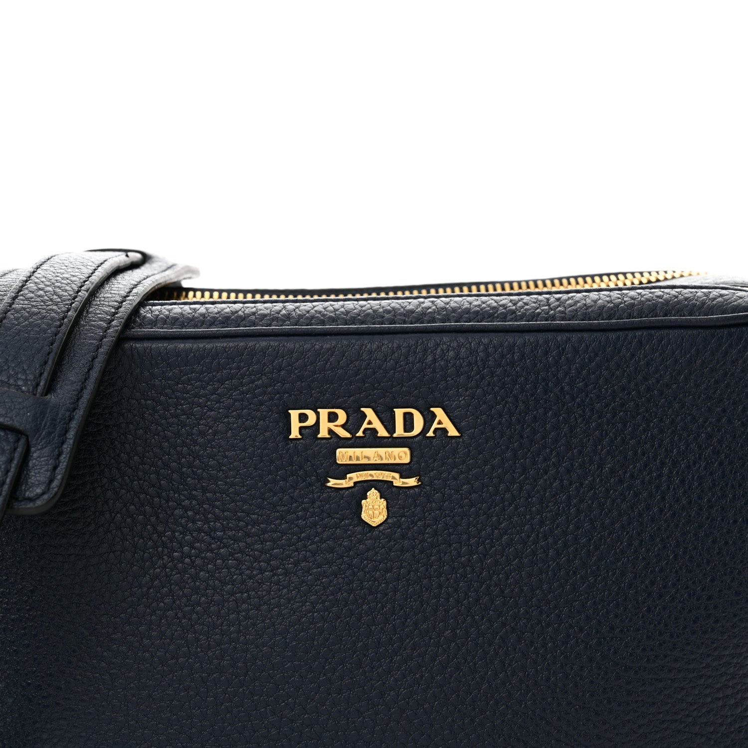 Prada Vitello Phenix Double Zip Crossbody Bag Baltico 9 of 13
