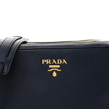 Prada Vitello Phenix Double Zip Crossbody Bag Baltico 9 of 13