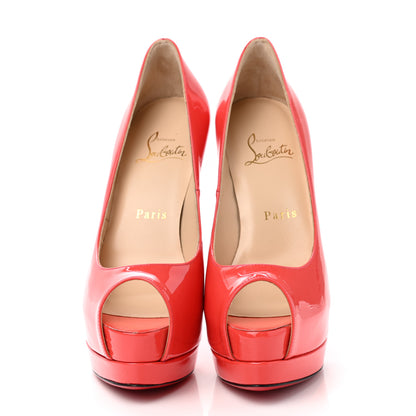 Christian Louboutin Patent Palais Royal 140 Pumps 36.5 Coral 2 of 9