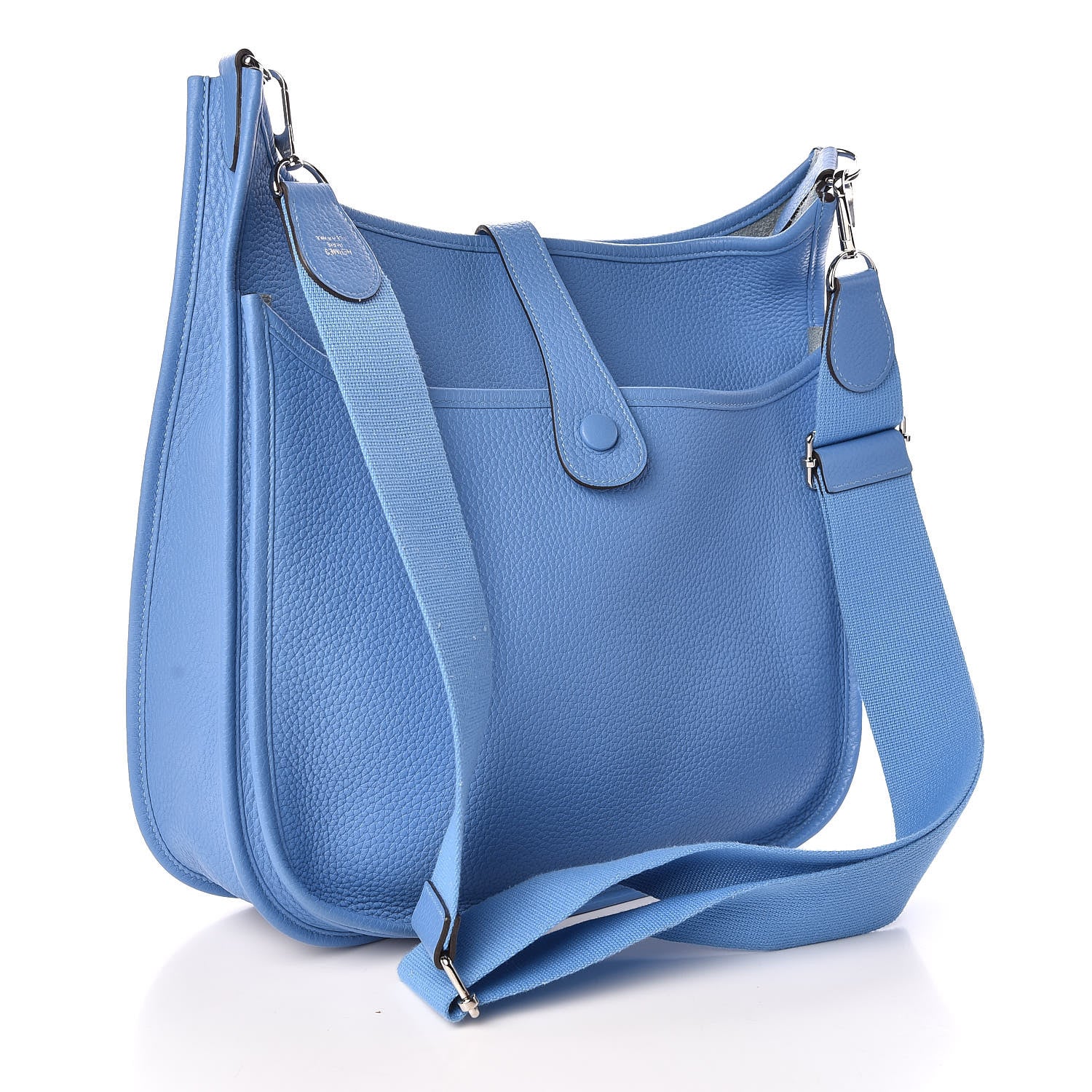 Hermes Taurillon Clemence Evelyne III GM Bleu Paradis 3 of 9