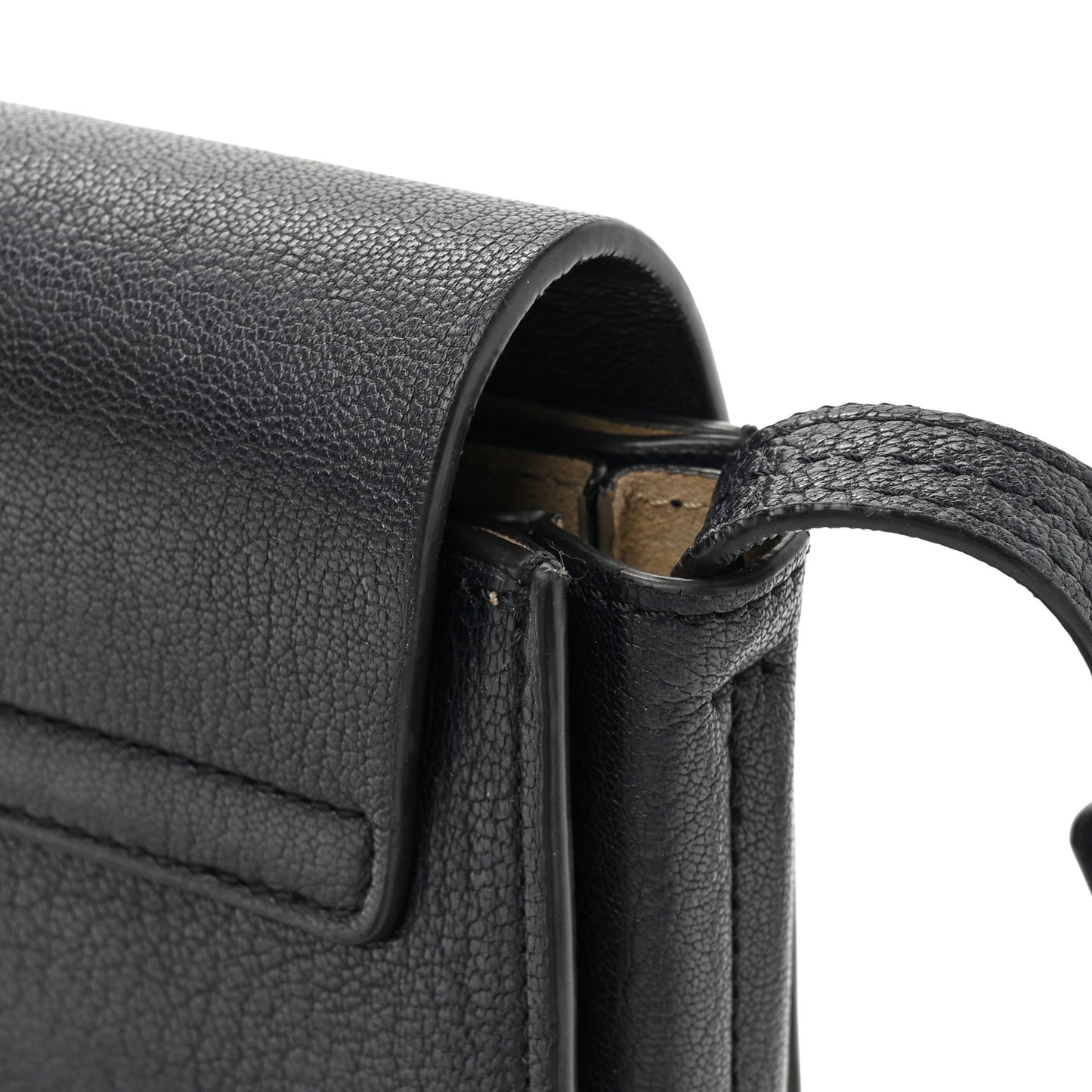 Calfskin Mini Faye Shoulder Bag Black