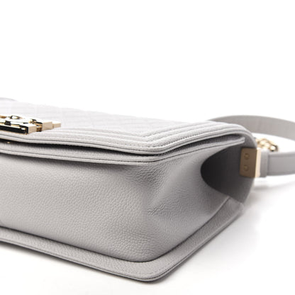 Chanel Caviar Quilted Medium Boy Flap Grey 7 of 11