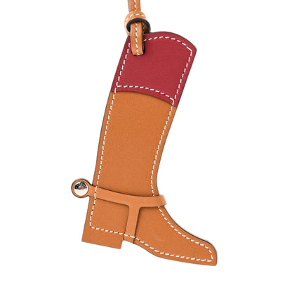 Hermes Butler Swift Paddock Botte Boot Bag Charm Natural 1 of 4
