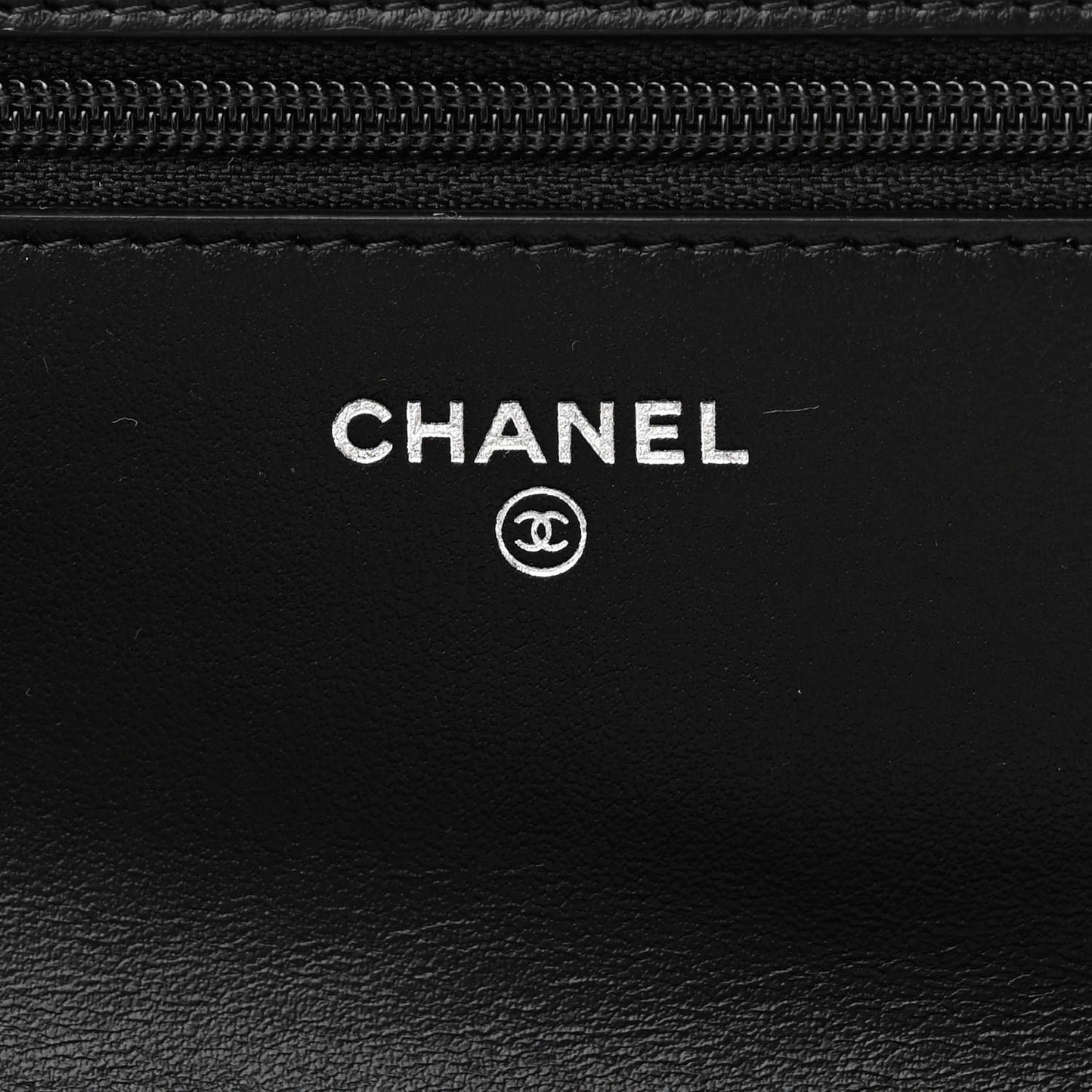 Patent Calfskin Quilted Reissue Wallet On Chain WOC So Black