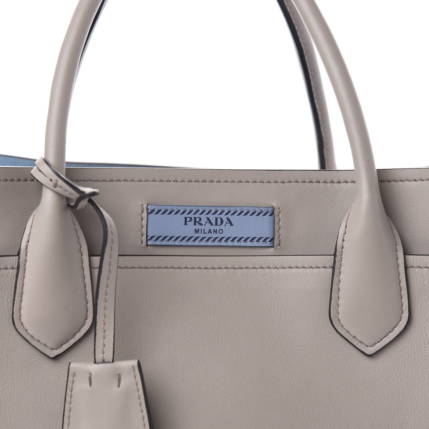 Prada City Calfskin Etiquette Tote Pomice Astra 10 of 10