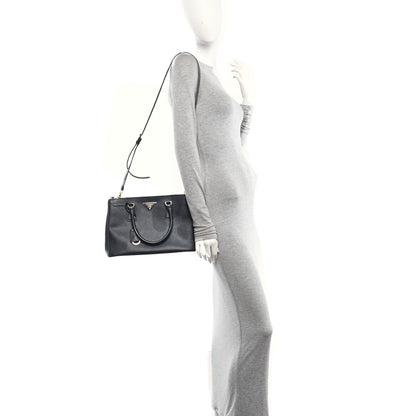 Prada Saffiano Medium Galleria Double Zip Tote Baltico 2 of 9