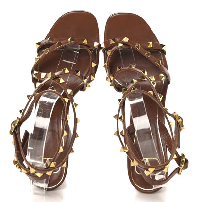 Valentino Garavani Nappa Rockstud Flair Ankle Wrap 80mm Sandals 40 Selleria 2 of 10