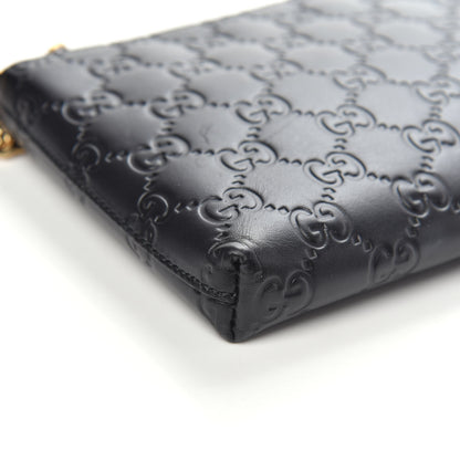 Gucci Guccissima Signature Wrist Wallet Black 7 of 8