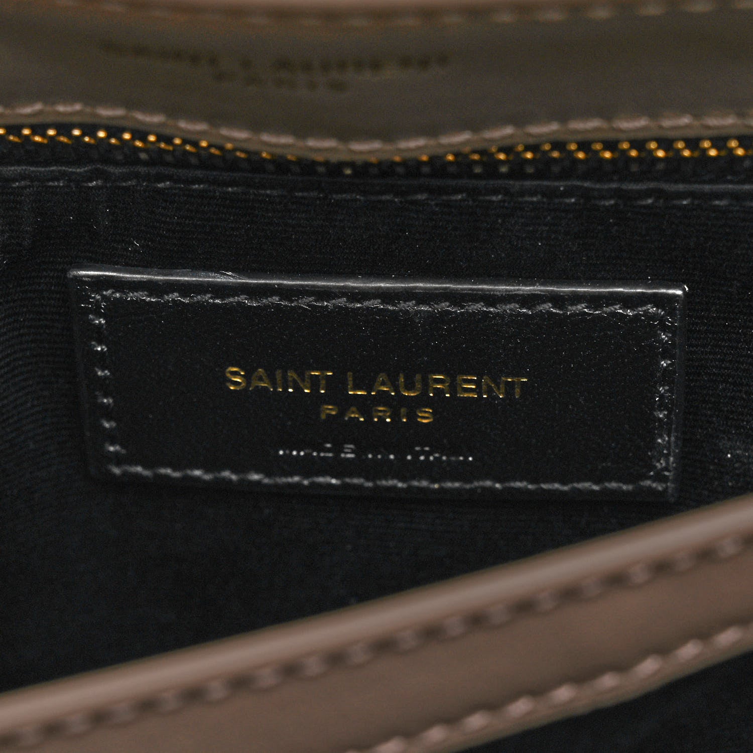 Saint Laurent Calfskin Y Quilted Monogram Toy Loulou Crossbody Bag Greyish Brown 6 of 14