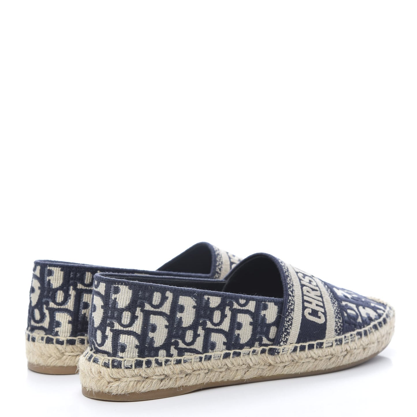 Oblique Embroidered Granville 15mm Espadrilles 38.5 Deep Blue