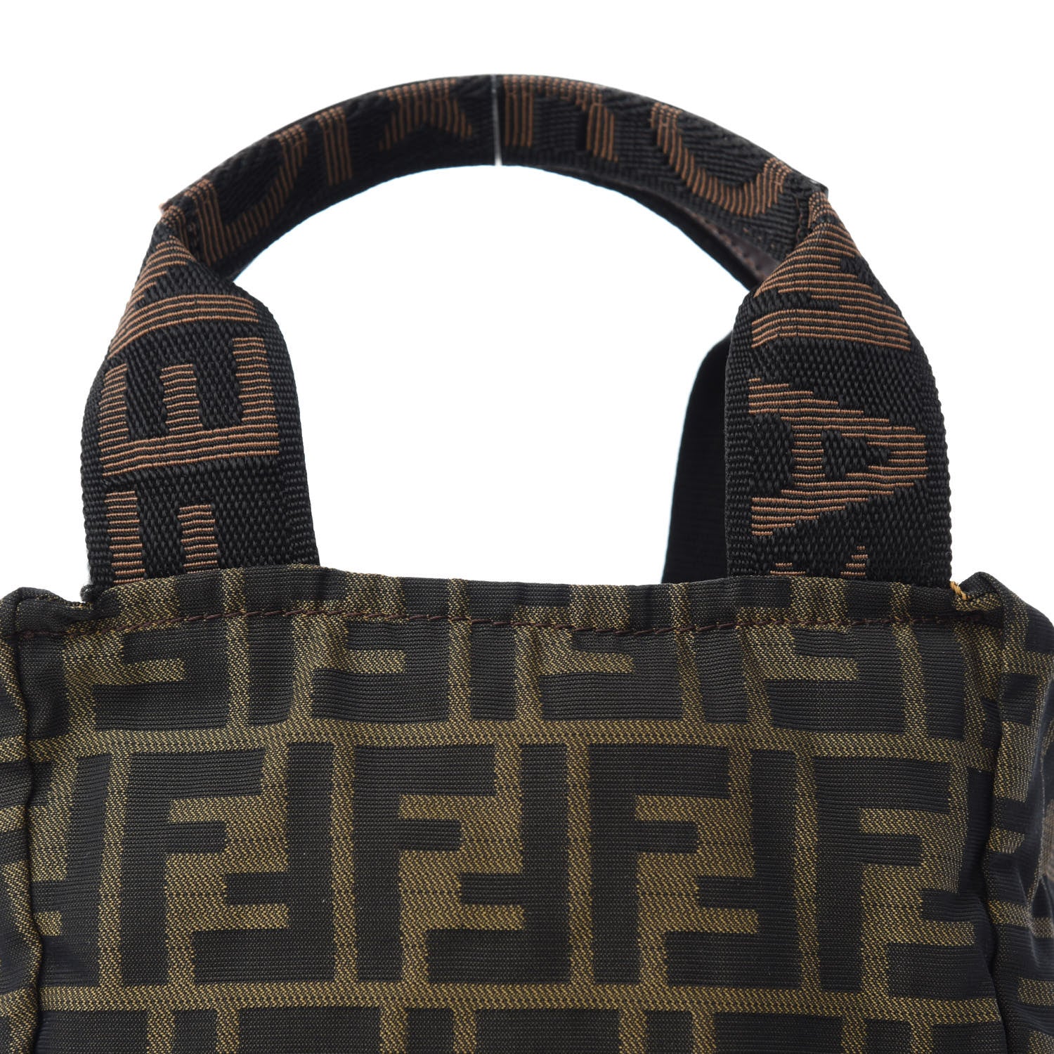Fendi Fabric FF 1925 Mini Cosmetic Bag Tobacco 13 of 13
