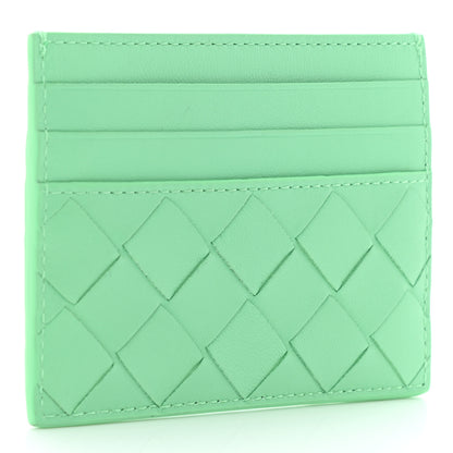 Bottega Veneta Nappa Intrecciato Card Holder Teal 3 of 7