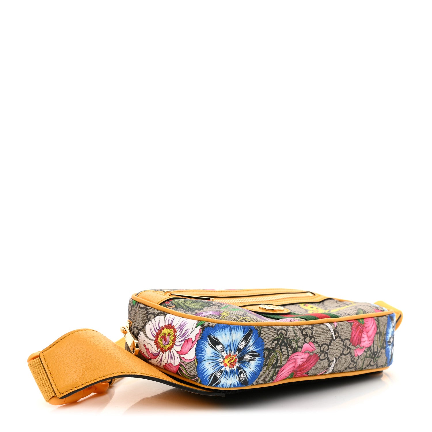 Gucci GG Supreme Monogram Flora Medium Ophidia Belt Bag Beige Multicolor Crop 4 of 8