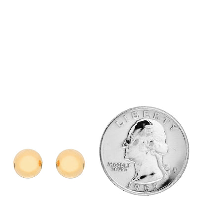 Roberto Coin 18K Yellow Gold 8mm Ball Stud Earrings 2 of 6