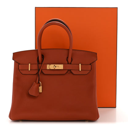 Hermes Taurillon Novillo Birkin 30 Cuivre 12 of 12