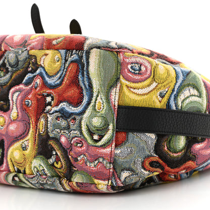 Christian Dior X KENNY SCHARF Jacquard Printed Soft Saddle Bag Multicolor 9 of 11