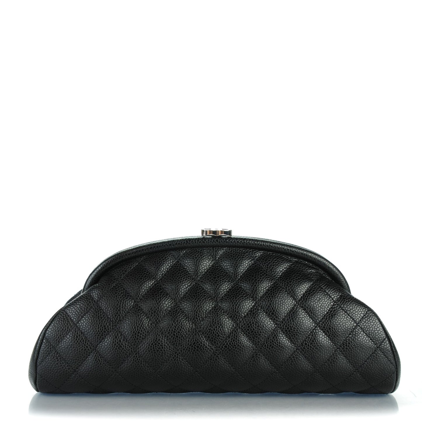 Caviar Quilted Timeless Clutch Black