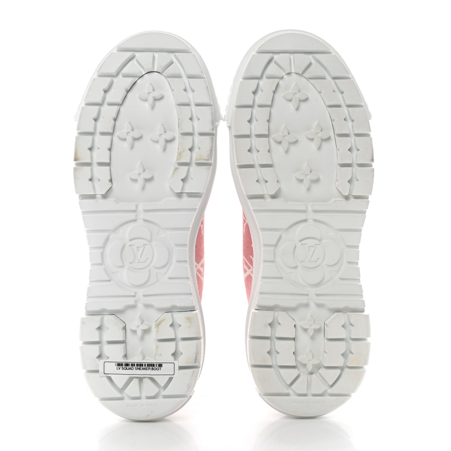 Louis Vuitton Denim Monogram Squad Sneakers 39 Pink 5 of 8
