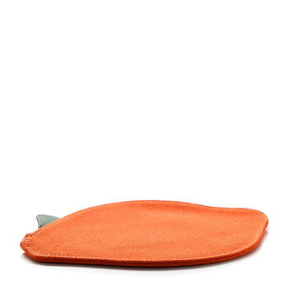 Hermes Canvas Tutti Frutti Citron Clutch Feu 4 of 7