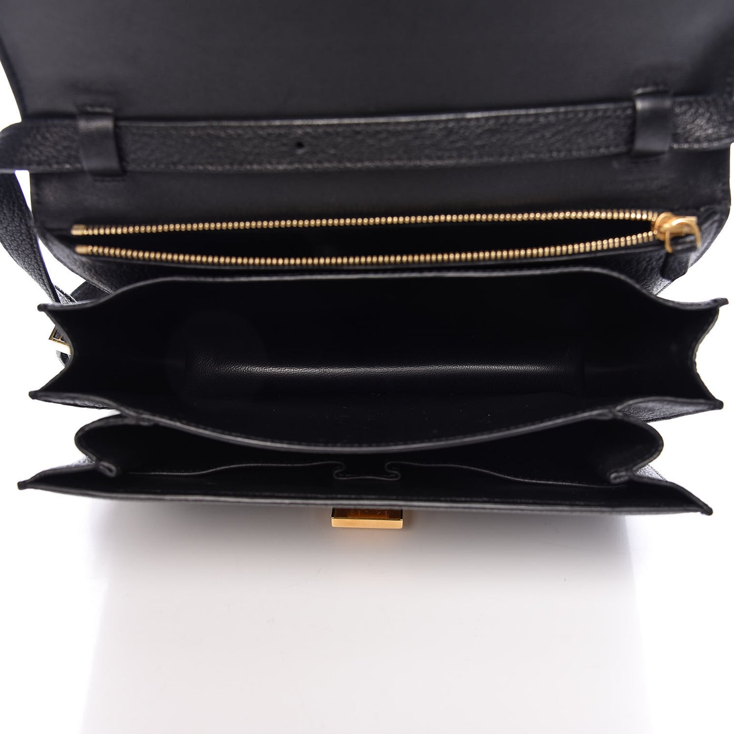 Goatskin Medium Classic Box Flap Bag Black